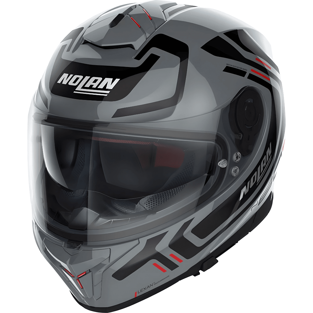 CASCO DE PILOTO N80-8 ALLY N-COM - SLATE GRIS/NEGRO TALLA M | NOLAN1