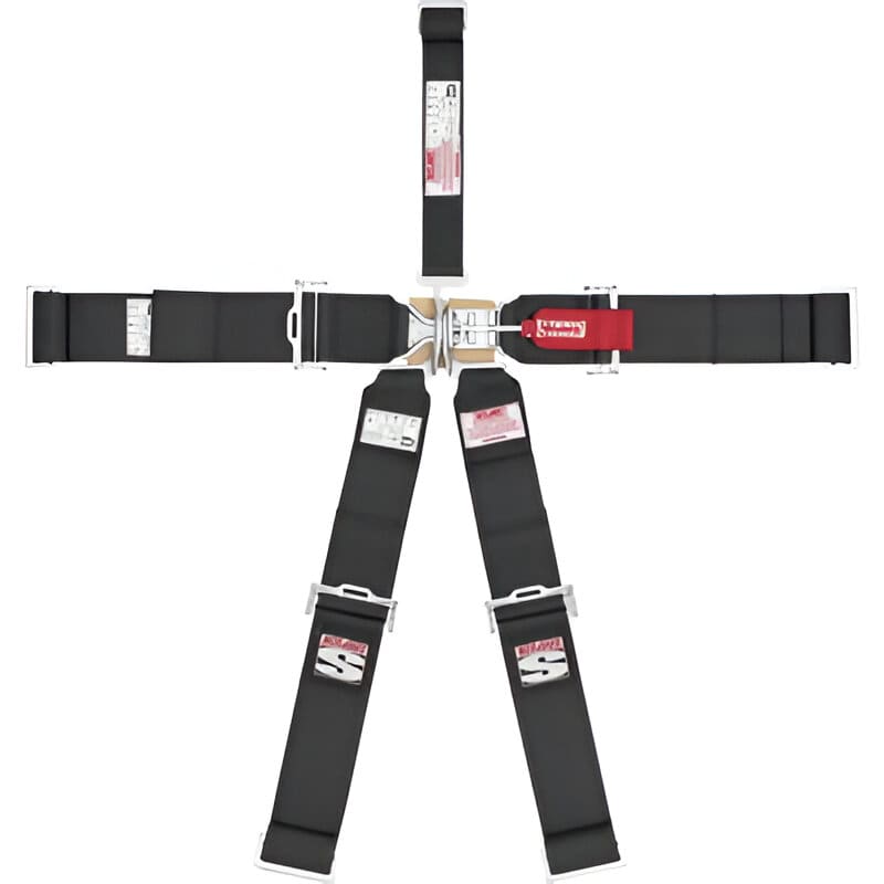 CINTURON DE 5 PUNTAS LATCH AND LINK - 3´in COLOR NEGRO | SIMPSON RACING1