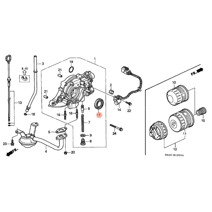 RETEN BOMBA DE ACEITE HONDA SERIE D (31X46X7) | OEM HONDA2