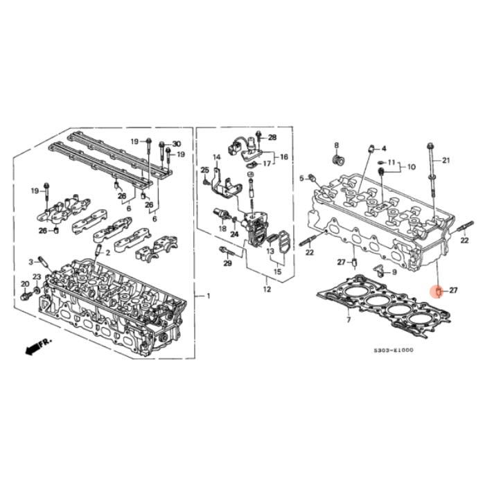 GUIA DE CULATA HONDA M14x20 - PAR | OEM HONDA2
