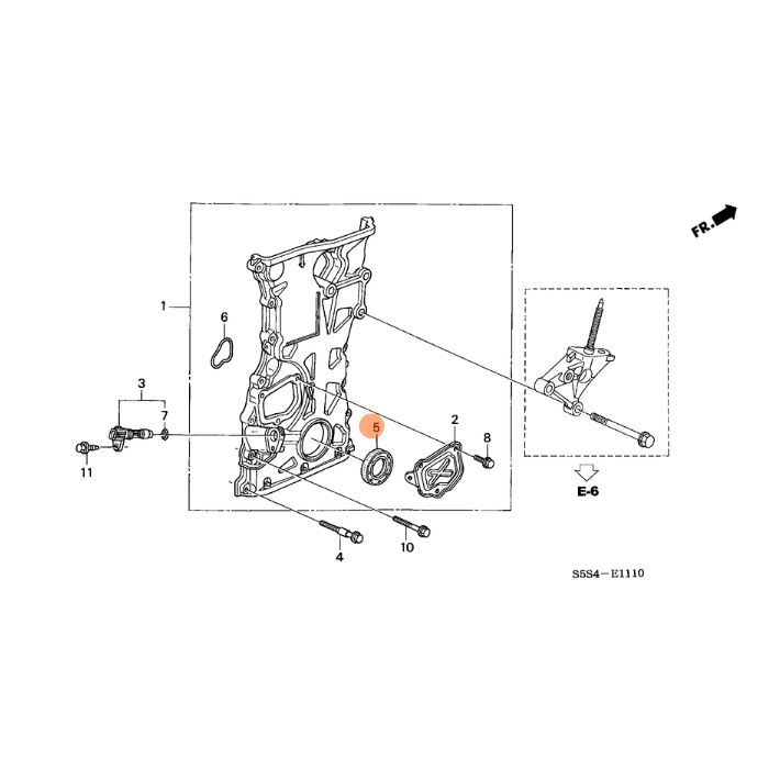 RETEN BOMBA DE ACEITE HONDA SERIE K (43X58X7) | OEM HONDA2