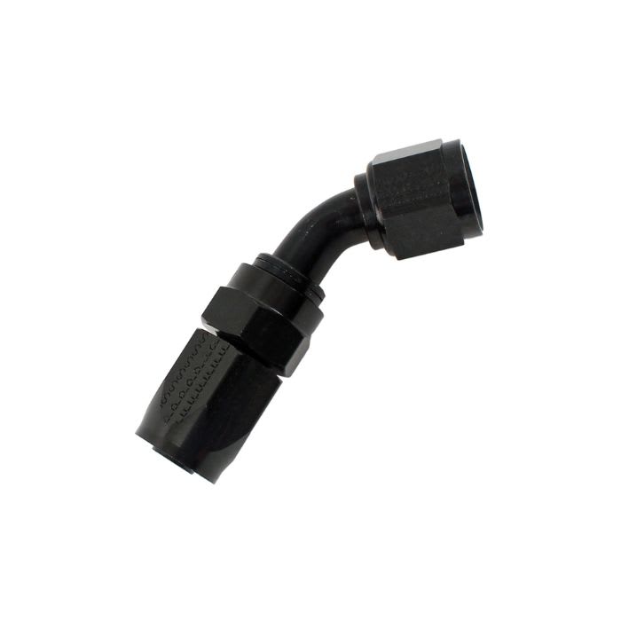 NIPLE 45° 8AN A 8AN (HEMBRA) PRO FLOW - NEGRO | FRAGOLA SERIE 20002