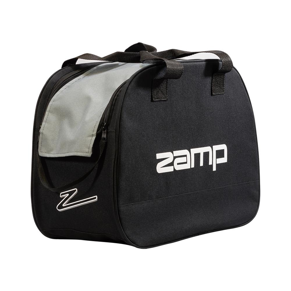 BOLSO PARA CASCO CON DOBLE CIERRE - NEGRO CON GRIS | ZAMP3