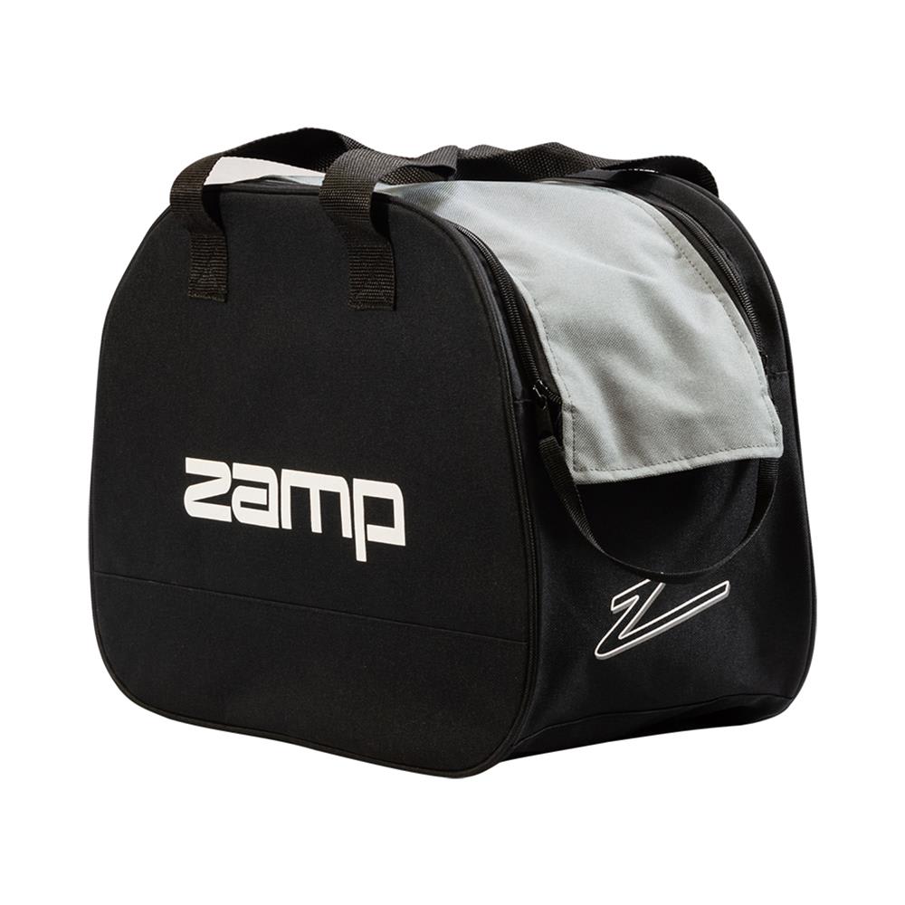 BOLSO PARA CASCO CON DOBLE CIERRE - NEGRO CON GRIS | ZAMP1