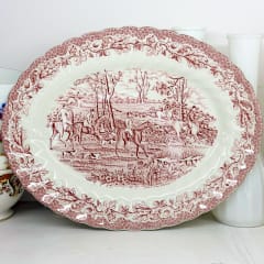 Fuente roja Myott - 29cm 1