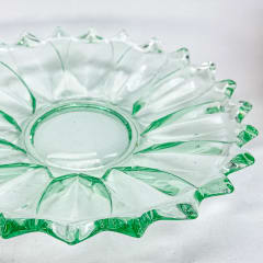 Fuente vidrio prensando verde - 25cm 1