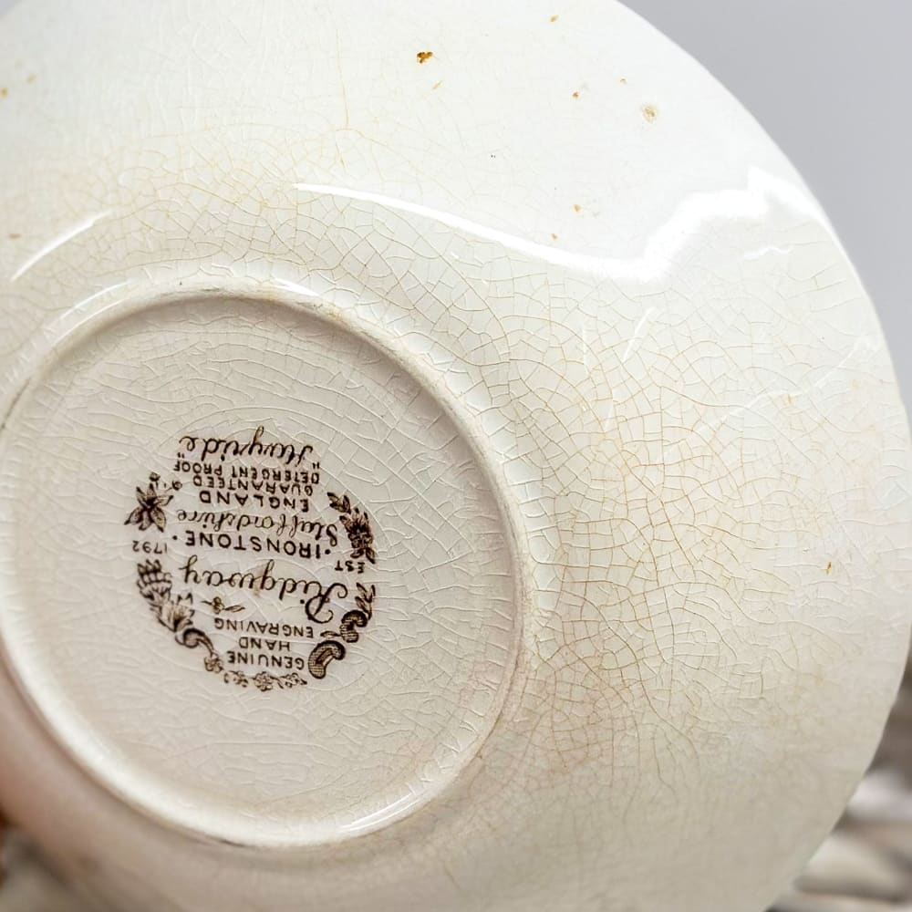 Juego de fuente con 8 pocillos de 1950 - 25cm7