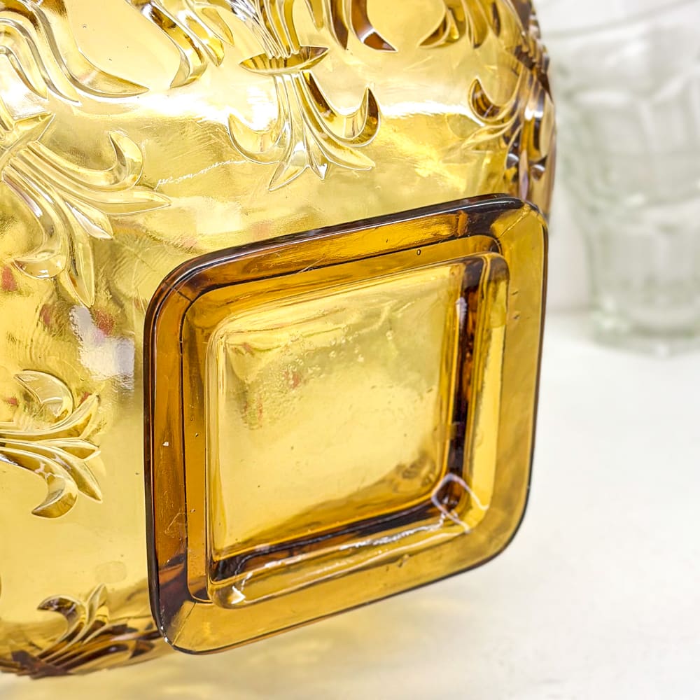 Fuente Depression glass ambar - 23cm6