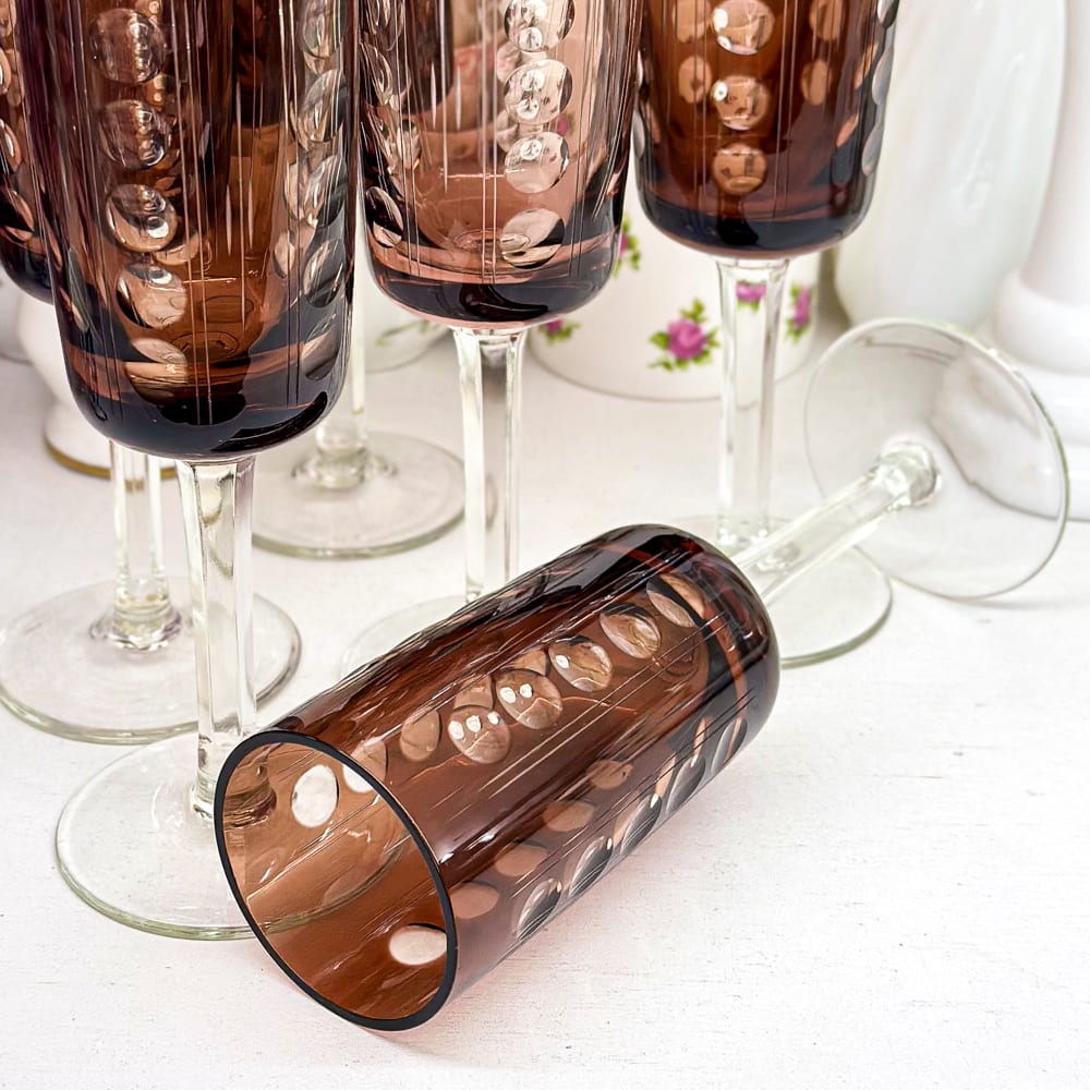 Juego de 6 copas de cristal - 200cc4