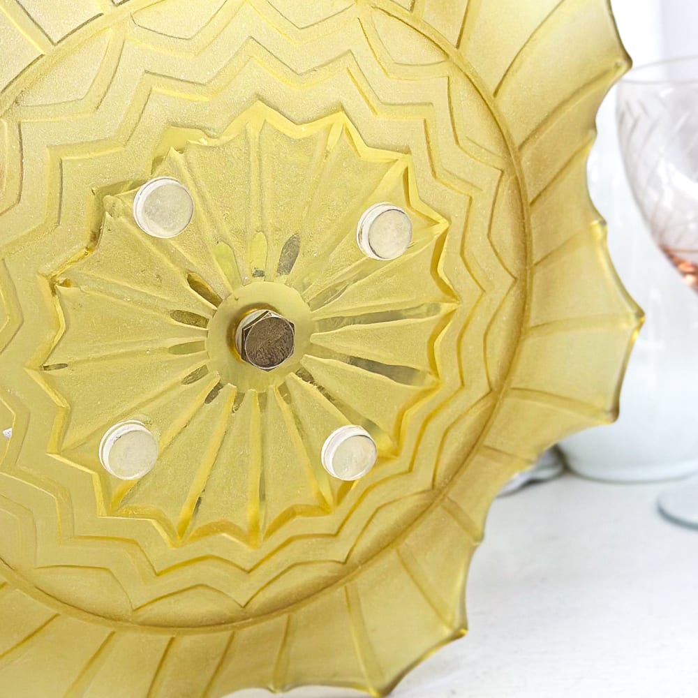 Centro de mesa de vidrio - 14cm5