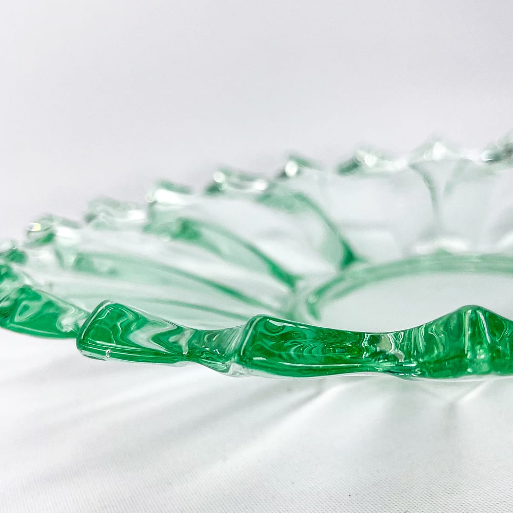 Fuente vidrio prensando verde - 25cm3