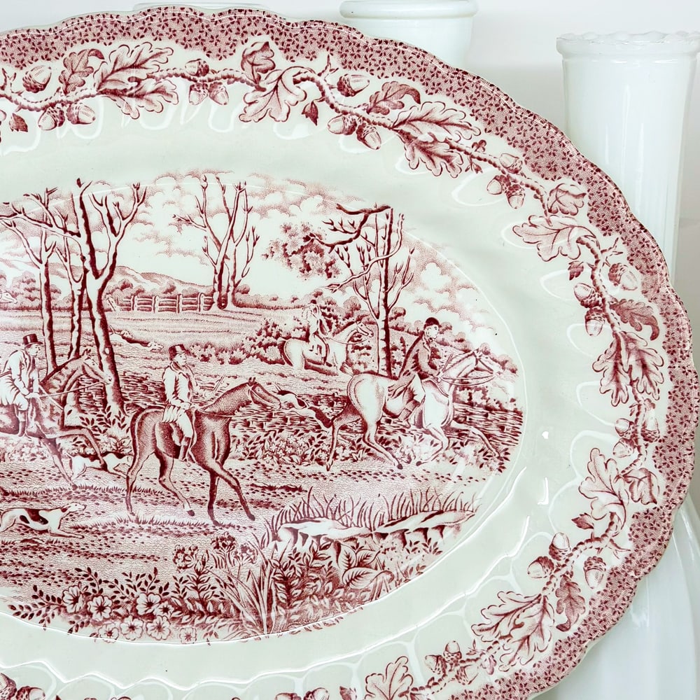 Fuente roja Myott - 29cm1