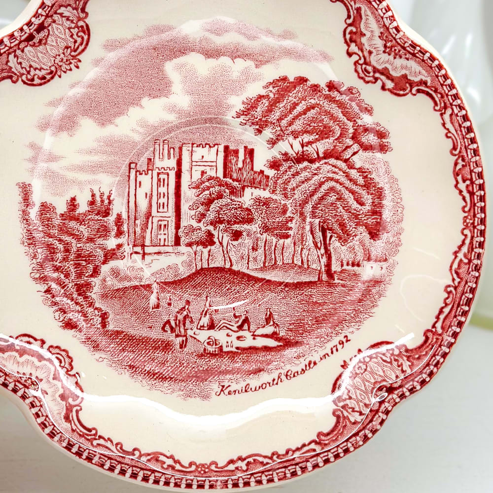 Taza de té inglesa roja - 200cc3