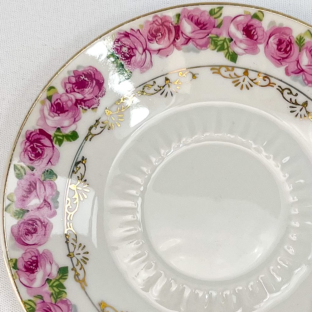 Platillo de té rosas - 14cm1