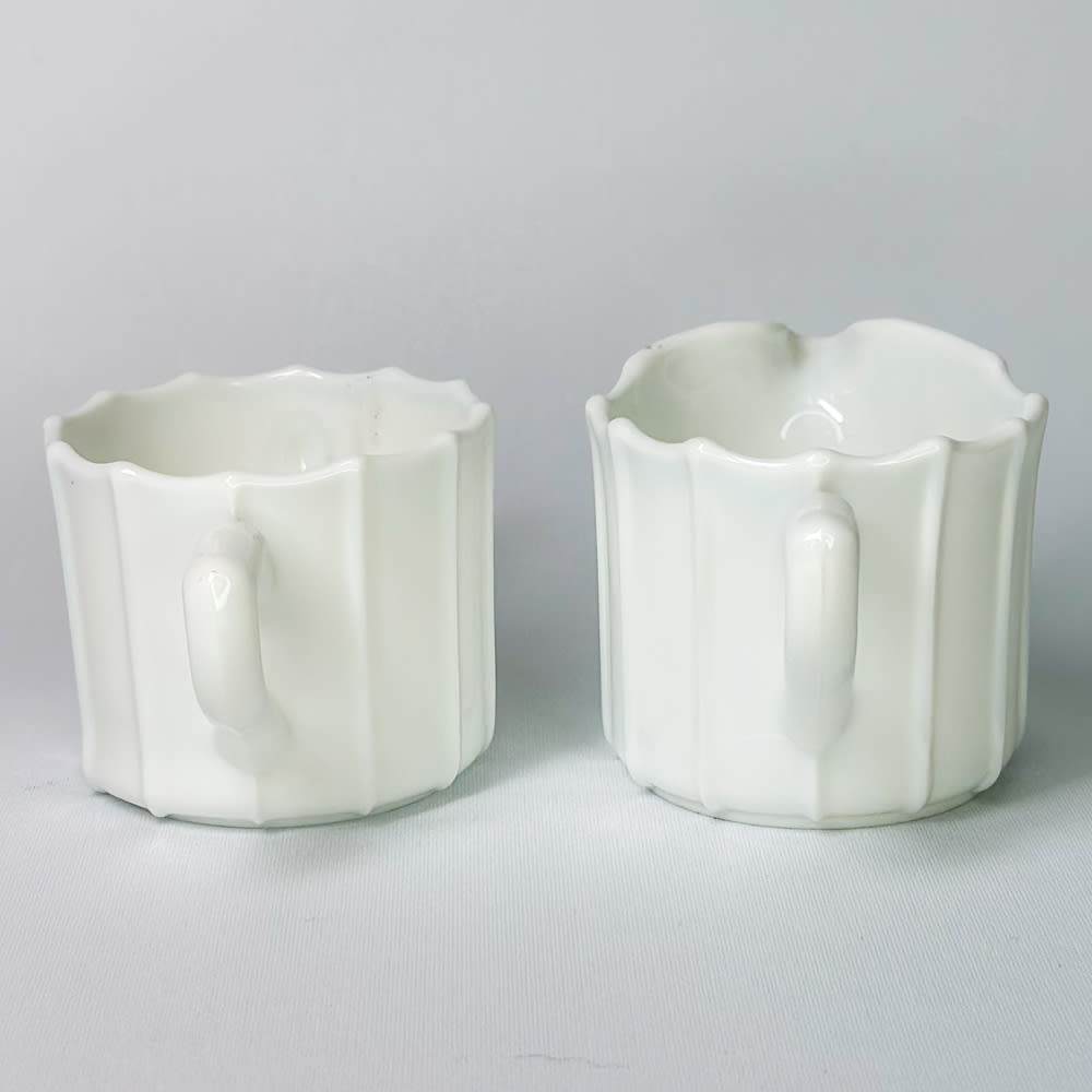 Set de lechero y terronero Milk glass5