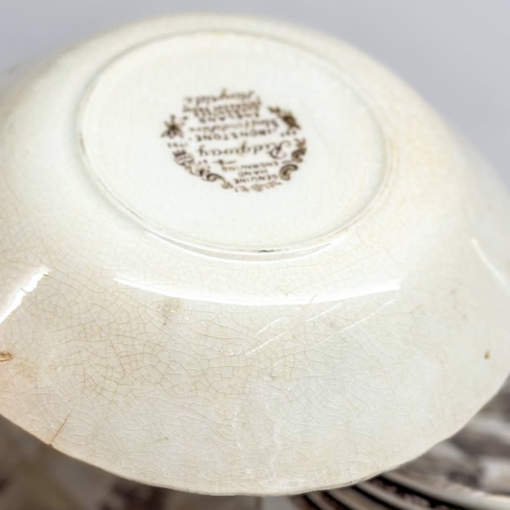 Juego de fuente con 8 pocillos de 1950 - 25cm6