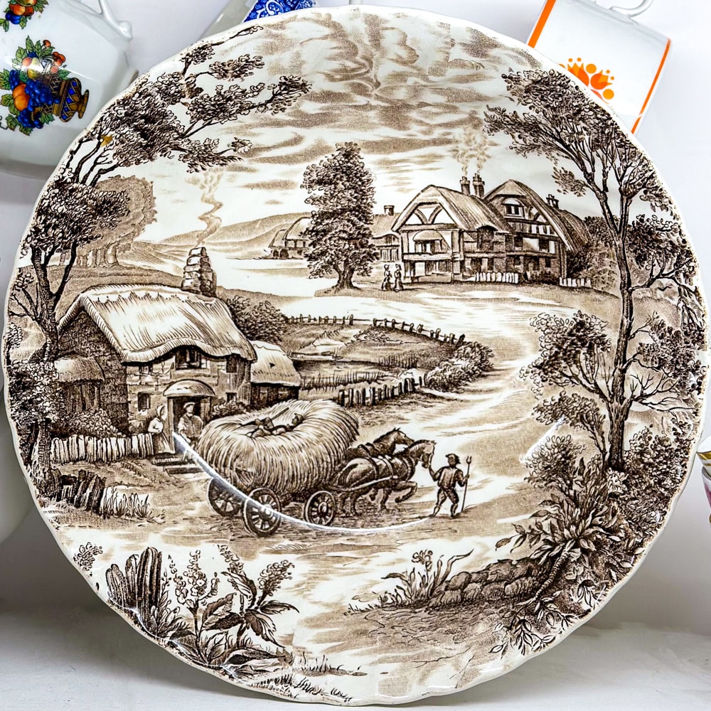 Juego de fuente con 8 pocillos de 1950 - 25cm3