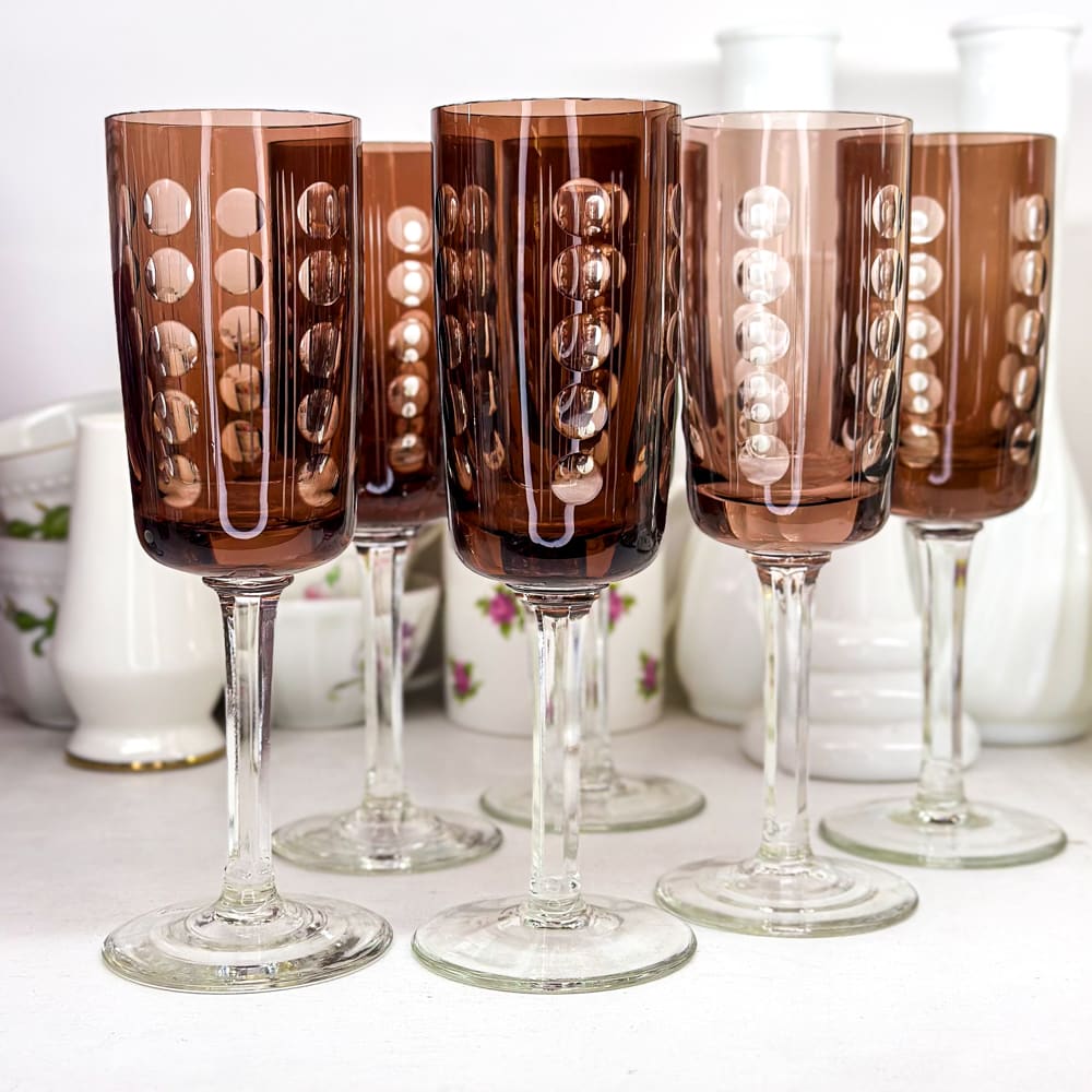 Juego de 6 copas de cristal - 200cc2