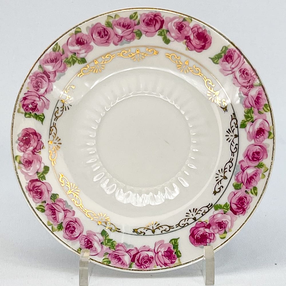 Platillo de té rosas - 14cm2