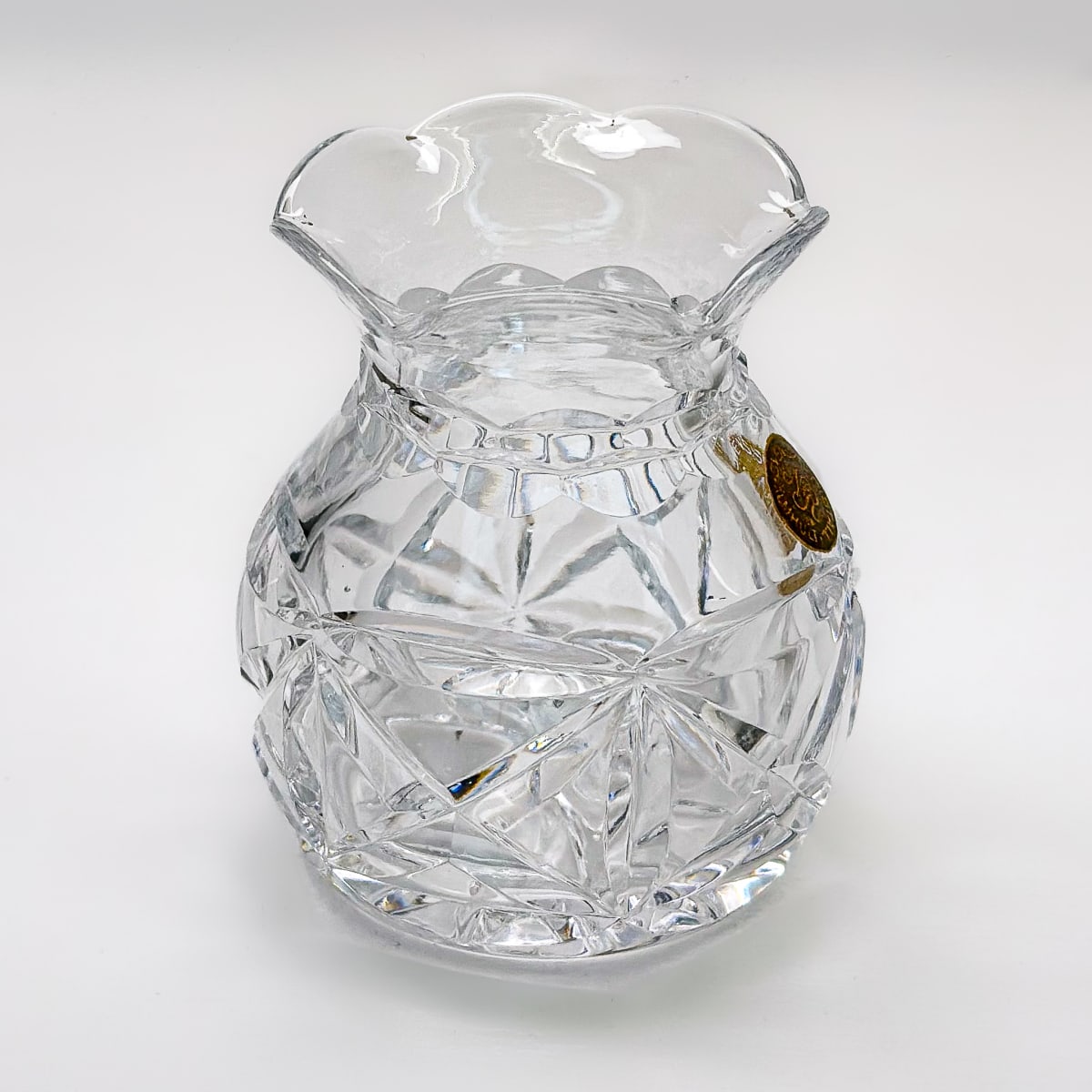 Florero de cristal sueco - 8cm2