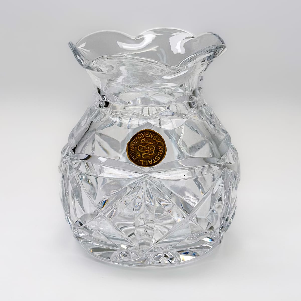 Florero de cristal sueco - 8cm1