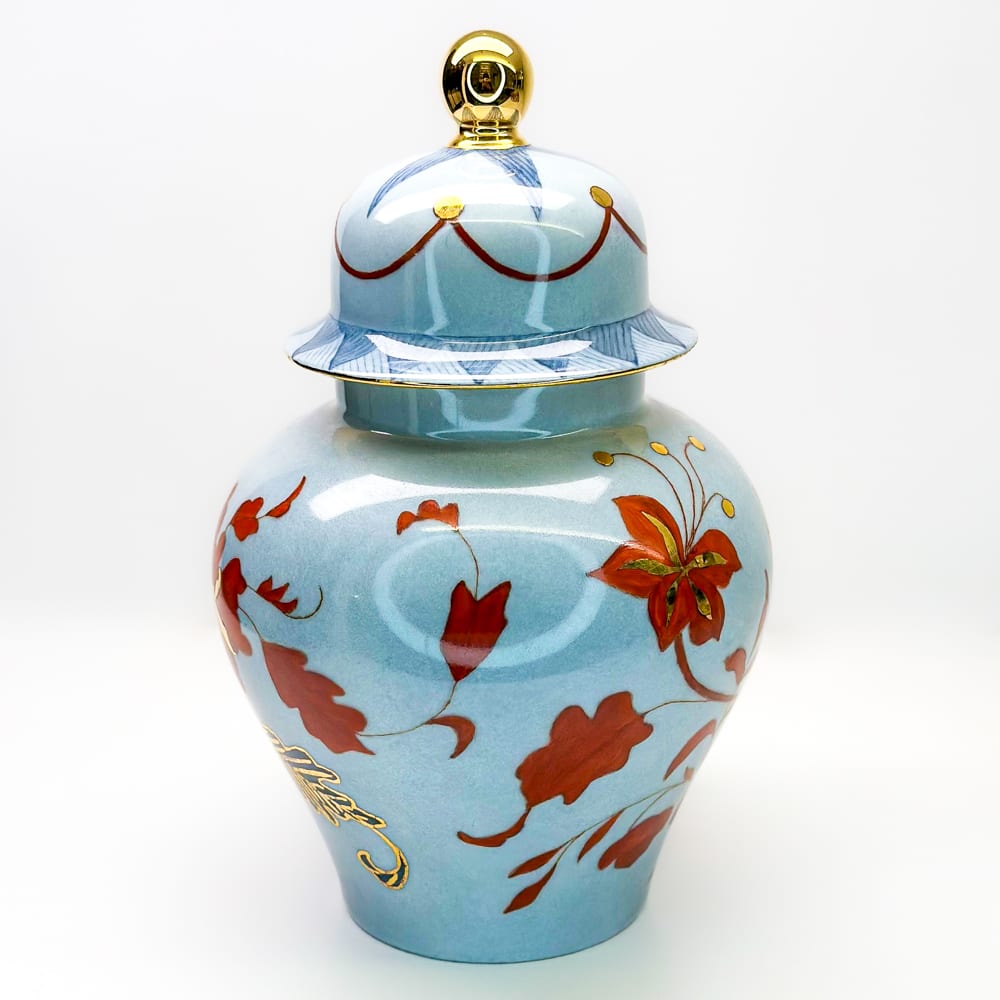 Jarrón con tapa - 22cm3