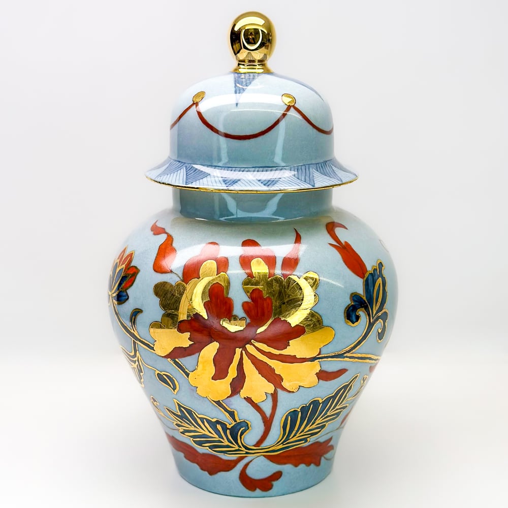 Jarrón con tapa - 22cm1