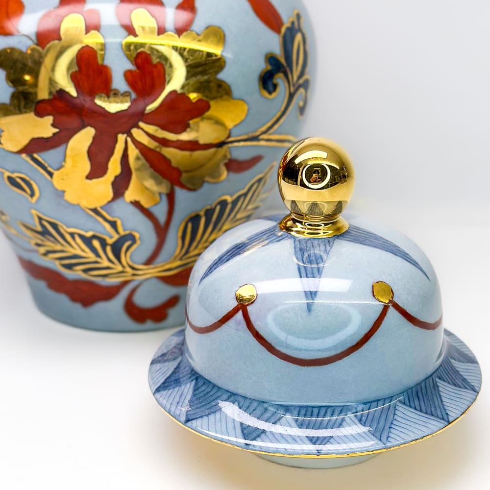 Jarrón con tapa - 22cm5