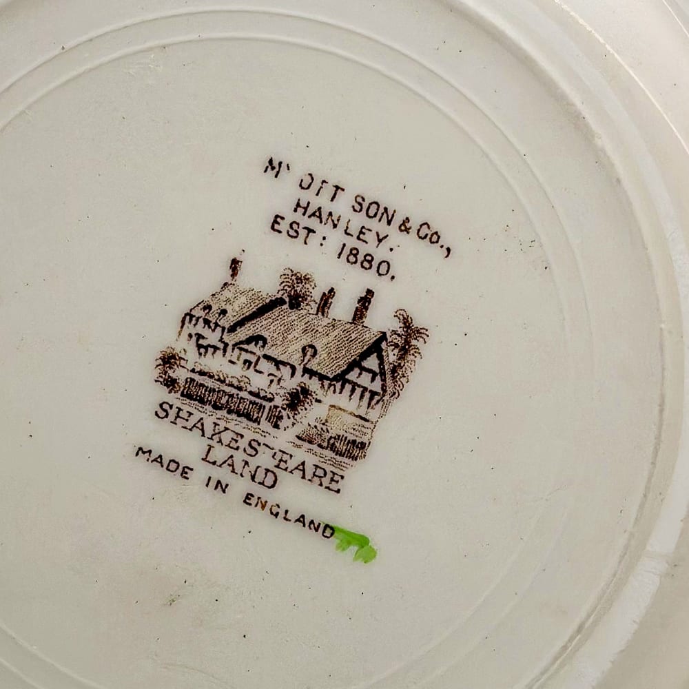 Plato de fondo W.H. Grindley & Co.- 23cm3