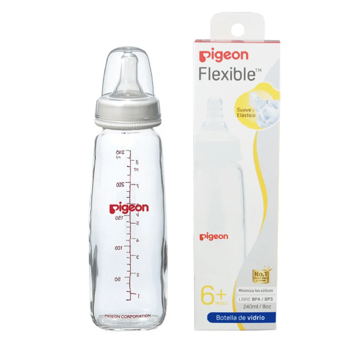 PIGEON BIBERÓN BOCA STANDARD (VIDRIO) 240 ML