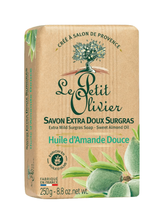 LE PETIT OLIVIER JABON EN BARRA EXTRA SUAVE ALMENDRA DULCE 250G