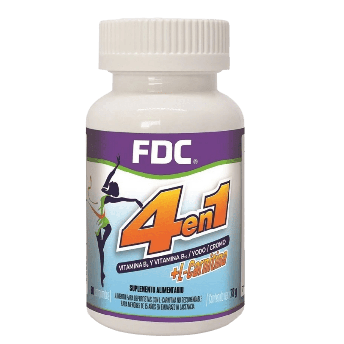 FDC ADELGAZANTE - 4 EN 1 CON L-CARNITINA X 60 CAPS