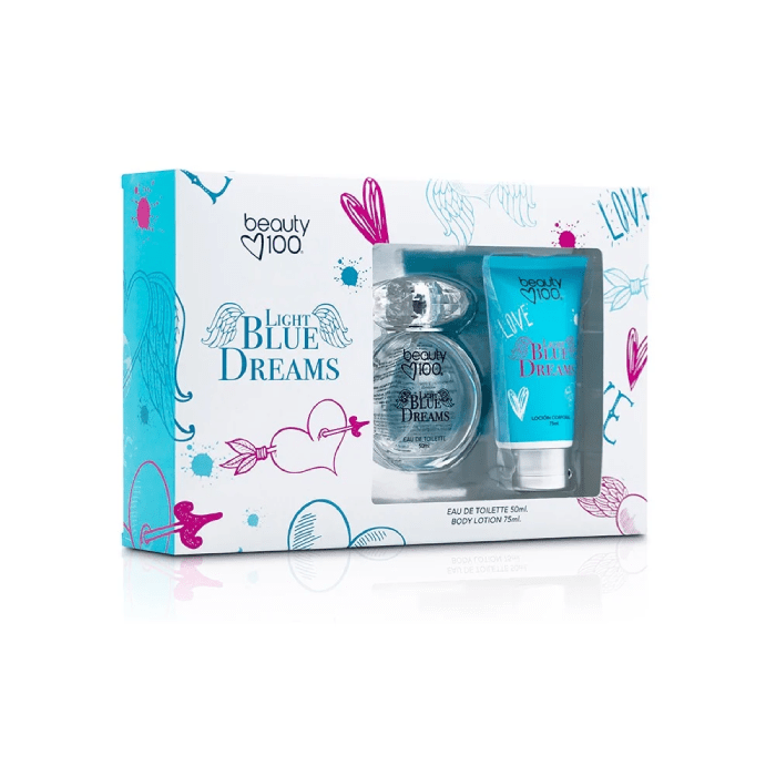 BEAUTY 100 LIGHT BLUE DREAMS EAU DE TOILETTE SPRAY 50 ML + LOCIÓN CORPORAL 75 ML