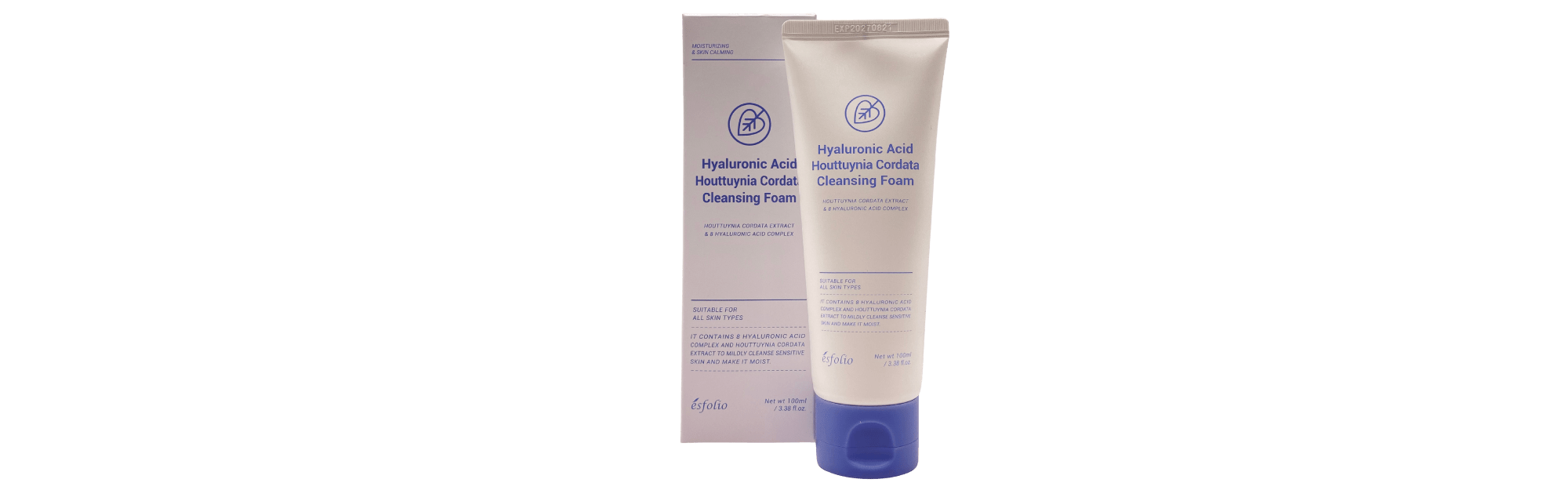 ÉSFOLIO HYAL. ACID HOUTTUYNIA CORDATA CLEAN. FOAM 100 ML