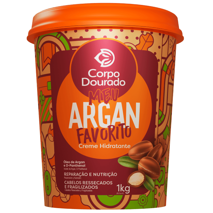 CORPO DOURADO CREMA CAPILAR ARGAN 1000ML