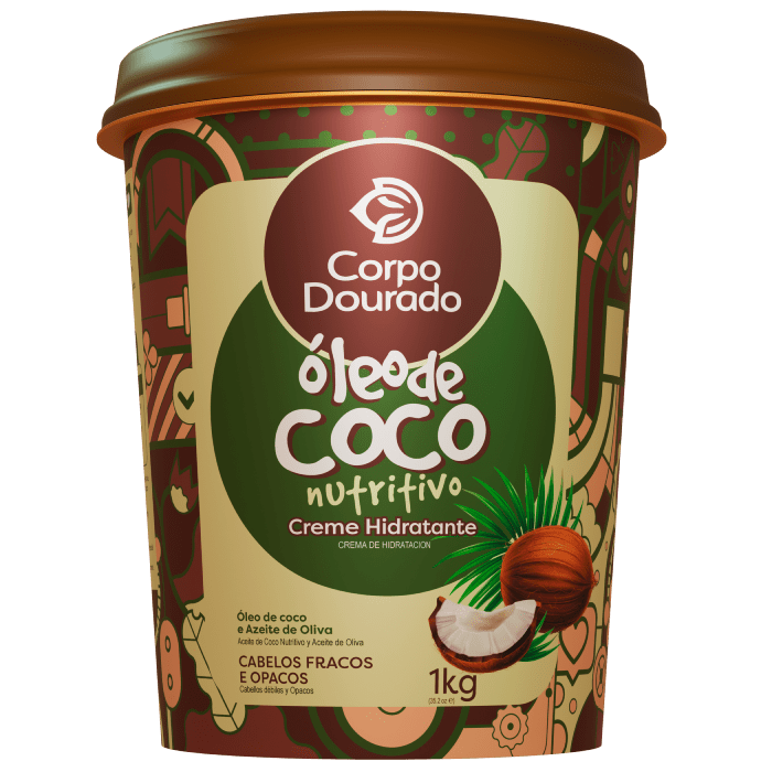 CORPO DOURADO CREMA CAPILAR OLEO DE COCO 1000ML