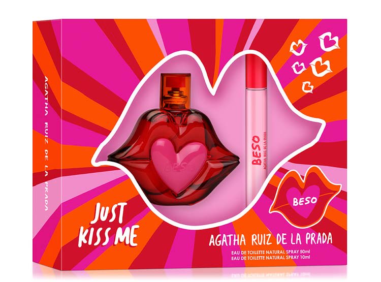 EST. AGATHA RUIZ DE LA PRADA BESO MUJER EDT 50 ML+ MEGASPRITZER 10 ML. DET.