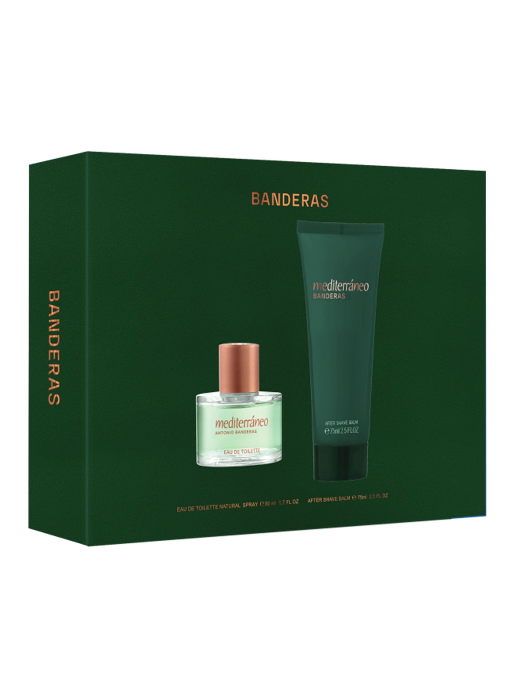 EST. ANTONIO BANDERAS MEDITERRÁNEO EDT 50 ML +BÁLSAMO AFTER SHAVE 50 ML DET.