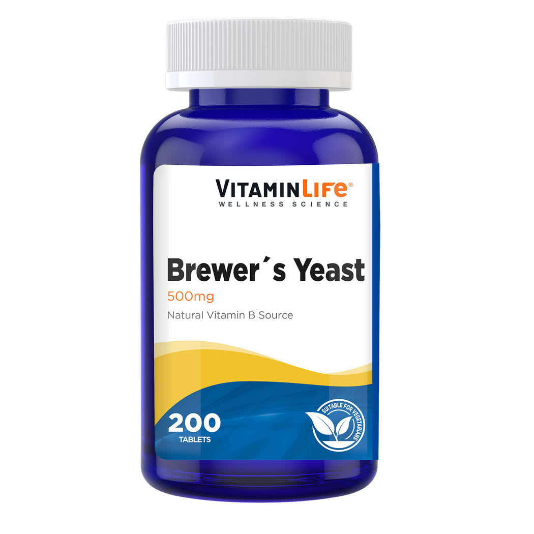 VITAMIN LIFE BREWER´S YEAST 500 MG 200 TABLETS