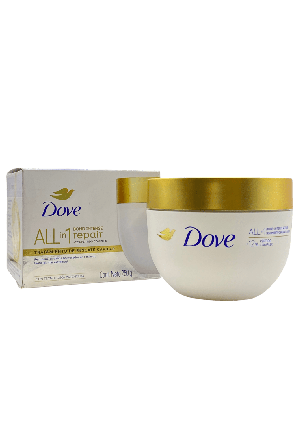 DOVE CREMA DE MASAJE CAPILAR ALL IN 1 REPAIR 250 GRS