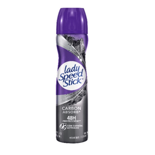 LADY SPEED STICK DESODORANTE SPRAY CARBON ABSORB 91 G DET.
