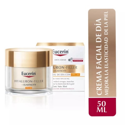 EUCERIN HYALURON FILLER + ELASTICITY CREMA DE DÍA FPS 30 50 ML DET1