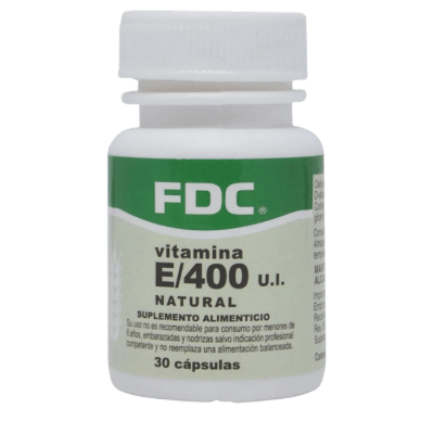 FDC VITAMINA E NATURAL 400 MG X 30 CAPSULAS1