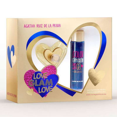 AGATHA RUIZ DE LA PRADA LOVE GLAM ESTUCHE EDT 80 ML + SHOWER GEL DET.1