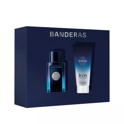 EST. ANTONIO BANDERAS THE ICON EDT 50 ML + AFTER SHAVE 75 ML - PERFUME HOMBRE DET.1