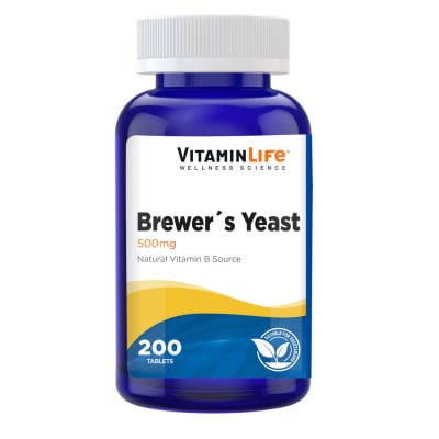 VITAMIN LIFE BREWER´S YEAST 500 MG 200 TABLETS1