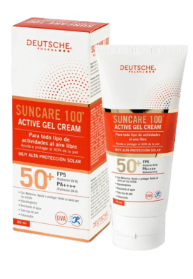 DEUTSCHE SUNCARE 100 ACTIVE GEL CREAM 50+ 60ML1