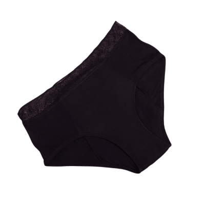 CULOTTE CALZÓN MENSTRUAL REUTILIZABLE VIOLETA NEGRO L1