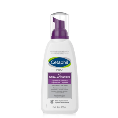 CETAPHIL PRO AC DERMACONTROL ESPUMA DE LIMPIEZA 236 ML DET.1
