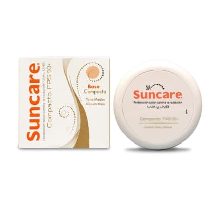 DEUTSCHE SUNCARE COMPACTO FPS50+ TONO MEDIO ACABADO MATE 10G1